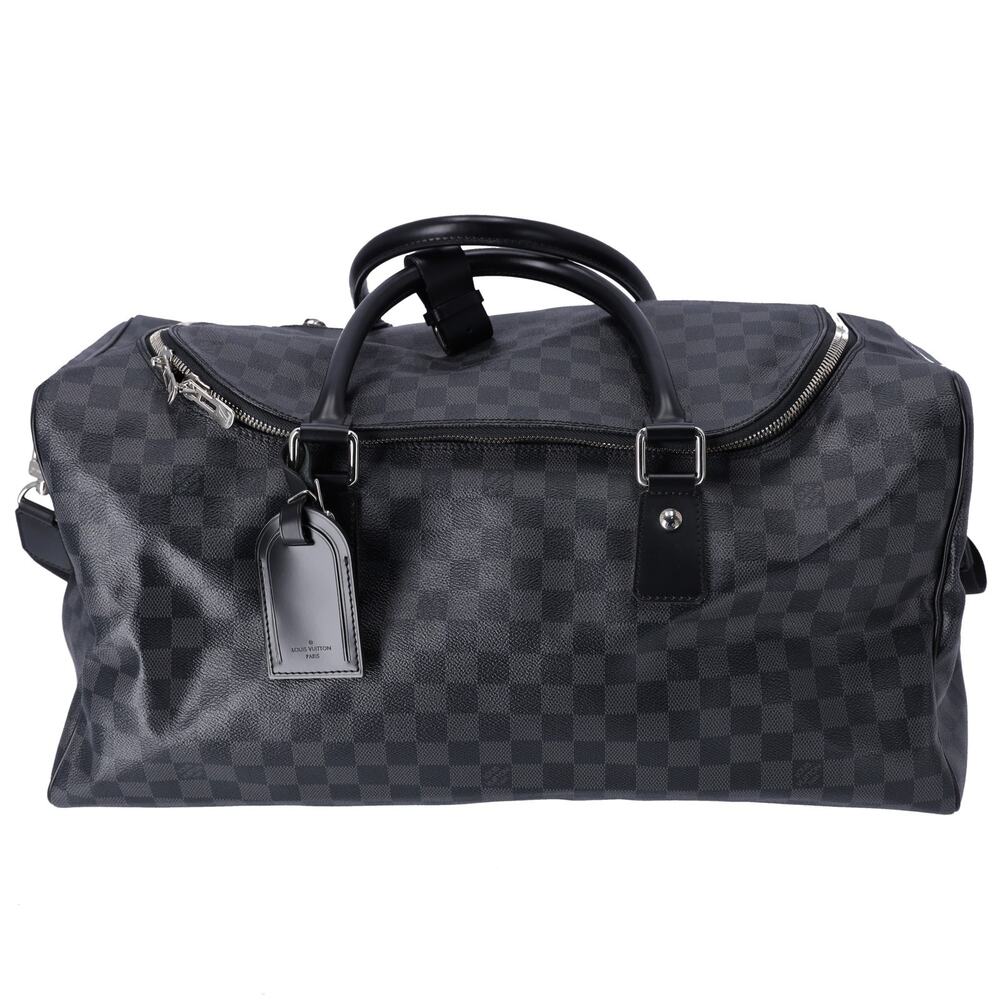 Louis Vuitton Roadster 50 Boston Bag N48189 Damier Graphite Black Canvas